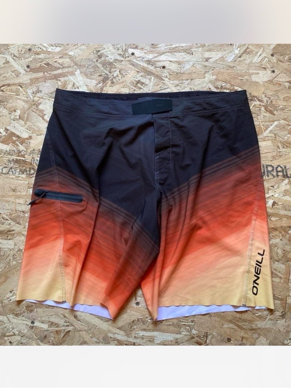 O'Neill Men's Gradient Orange Black Swim Trunks